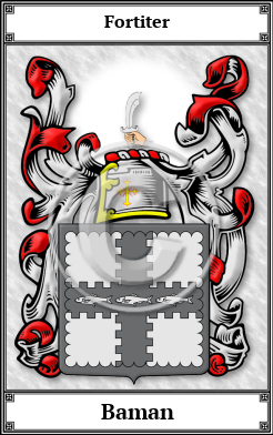 Baman Family Crest Download (JPG)  Book Plated - 150 DPI