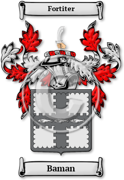 Baman Family Crest Download (jpg) Legacy Series - 150 DPI