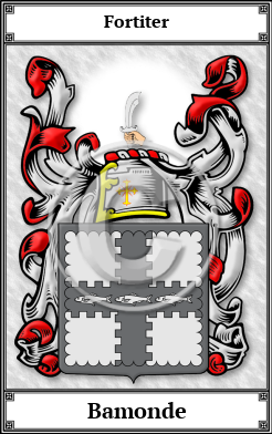 Bamonde Family Crest Download (JPG)  Book Plated - 150 DPI