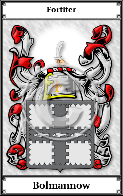 Bolmannow Family Crest Download (JPG)  Book Plated - 150 DPI