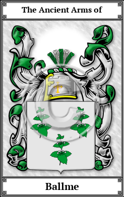 Ballme Family Crest Download (JPG)  Book Plated - 150 DPI