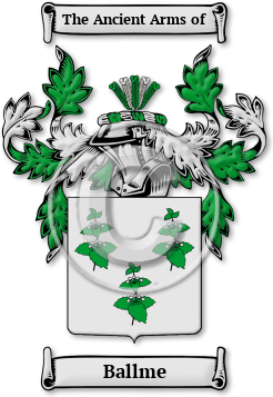 Ballme Family Crest Download (jpg) Legacy Series - 150 DPI