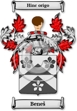 Beneš Family Crest Download (jpg) Legacy Series - 150 DPI