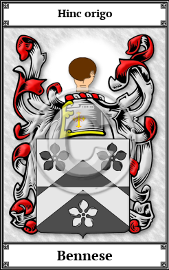 Bennese Family Crest Download (JPG)  Book Plated - 150 DPI