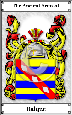 Balque Family Crest Download (JPG)  Book Plated - 150 DPI