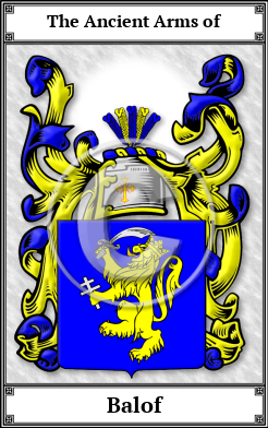 Balof Family Crest Download (JPG)  Book Plated - 150 DPI