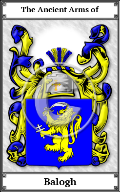 Balogh Family Crest Download (JPG) Book Plated - 600 DPI