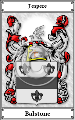 Balstone Family Crest Download (JPG)  Book Plated - 150 DPI