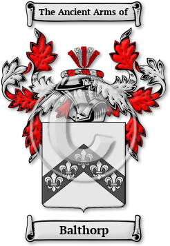 Balthorp Family Crest Download (jpg) Legacy Series - 150 DPI