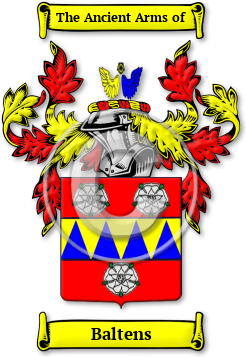 Baltens Family Crest Download (jpg) Legacy Series - 150 DPI
