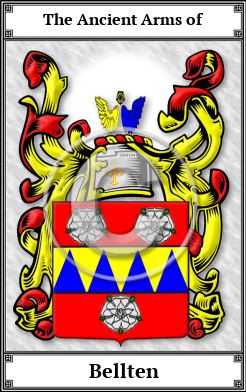 Bellten Family Crest Download (JPG)  Book Plated - 150 DPI