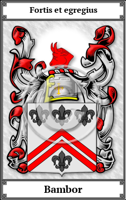 Bambor Family Crest Download (JPG)  Book Plated - 150 DPI