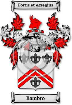Bambro Family Crest Download (jpg) Legacy Series - 150 DPI