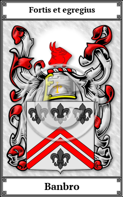 Banbro Family Crest Download (JPG)  Book Plated - 150 DPI