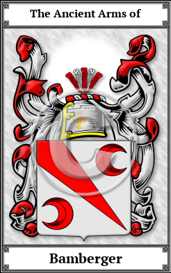 Bamberger Family Crest Download (JPG) Book Plated - 600 DPI