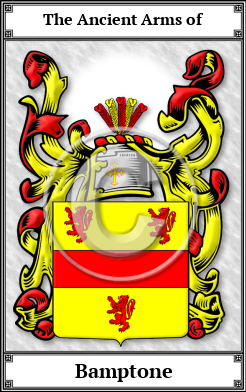 Bamptone Family Crest Download (JPG)  Book Plated - 150 DPI