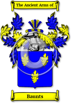 Baunts Family Crest Download (jpg) Legacy Series - 150 DPI