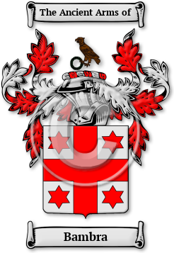 Bambra Family Crest Download (jpg) Legacy Series - 150 DPI