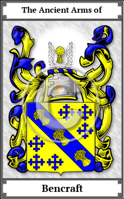 Bencraft Family Crest Download (JPG)  Book Plated - 150 DPI