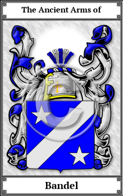 Bandel Family Crest Download (JPG)  Book Plated - 150 DPI