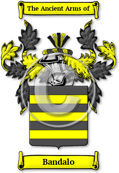 Bandalo Family Crest Download (jpg) Legacy Series - 150 DPI