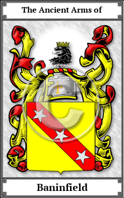 Baninfield Family Crest Download (JPG)  Book Plated - 150 DPI