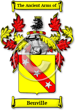 Benville Family Crest Download (JPG) Legacy Series - 600 DPI