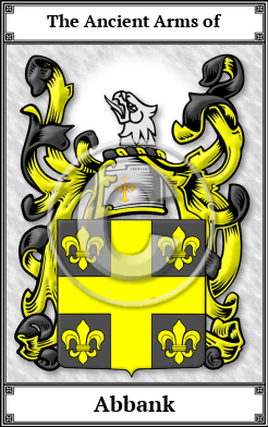 Abbank Family Crest Download (JPG)  Book Plated - 150 DPI