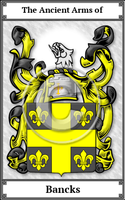Bancks Family Crest Download (JPG)  Book Plated - 150 DPI
