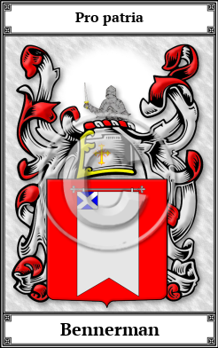 Bennerman Family Crest Download (JPG)  Book Plated - 150 DPI