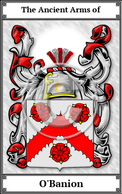 O'Banion Family Crest Download (JPG)  Book Plated - 150 DPI