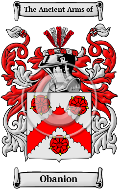Obanion Family Crest/Coat of Arms