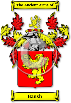 Bansh Family Crest Download (jpg) Legacy Series - 150 DPI