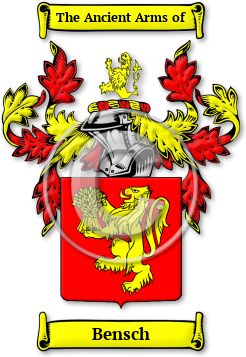Bensch Family Crest Download (jpg) Legacy Series - 150 DPI