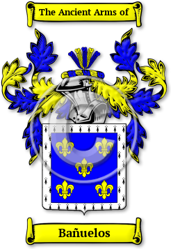 Bañuelos Family Crest Download (jpg) Legacy Series - 150 DPI
