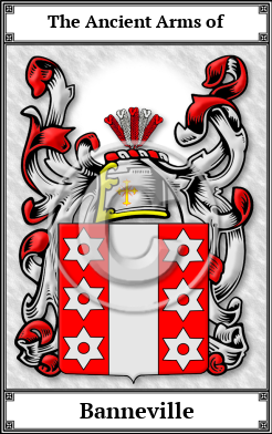Banneville Family Crest Download (JPG)  Book Plated - 150 DPI