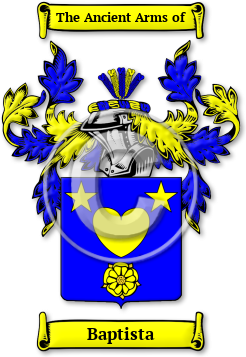 Baptista Family Crest Download (jpg) Legacy Series - 150 DPI