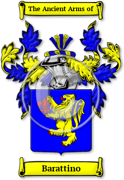 Barattino Family Crest Download (jpg) Legacy Series - 150 DPI