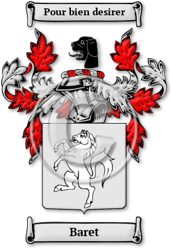 Baret Family Crest Download (JPG) Legacy Series - 600 DPI