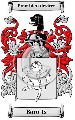 Baro-ts Family Crest Download (JPG) Heritage Series - 300 DPI