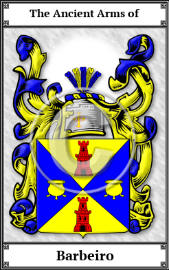 Barbeiro Family Crest Download (JPG)  Book Plated - 150 DPI