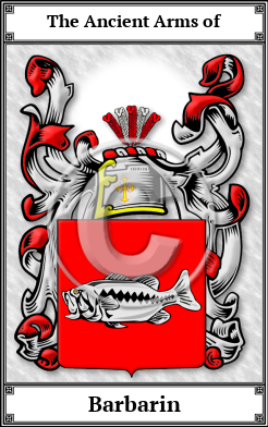 Barbarin Family Crest Download (JPG)  Book Plated - 150 DPI