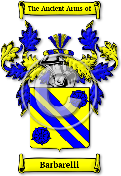 Barbarelli Family Crest Download (jpg) Legacy Series - 150 DPI