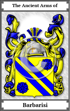 Barbarisi Family Crest Download (JPG)  Book Plated - 150 DPI