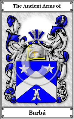 Barbá Family Crest Download (JPG) Book Plated - 600 DPI