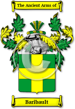 Baribault Family Crest Download (jpg) Legacy Series - 150 DPI