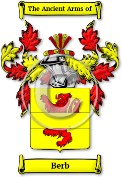 Berb Family Crest Download (jpg) Legacy Series - 150 DPI