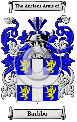 Barbbo Family Crest/Coat of Arms
