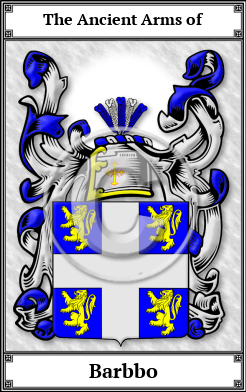 Barbbo Family Crest Download (JPG)  Book Plated - 150 DPI