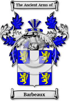 Barbeaux Family Crest Download (jpg) Legacy Series - 150 DPI